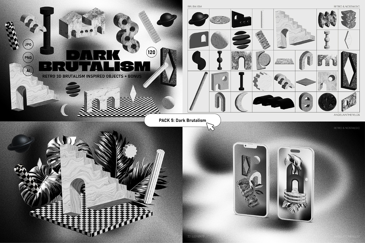75% OFF Pop Futurism Bundle, an Object Graphic by angelainthefields (Photo 12 of 18)