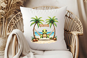 Hello Summer, Summer Turtle PNG, an Illustration by Libby Wishes (Thumbnail 4 of 4)