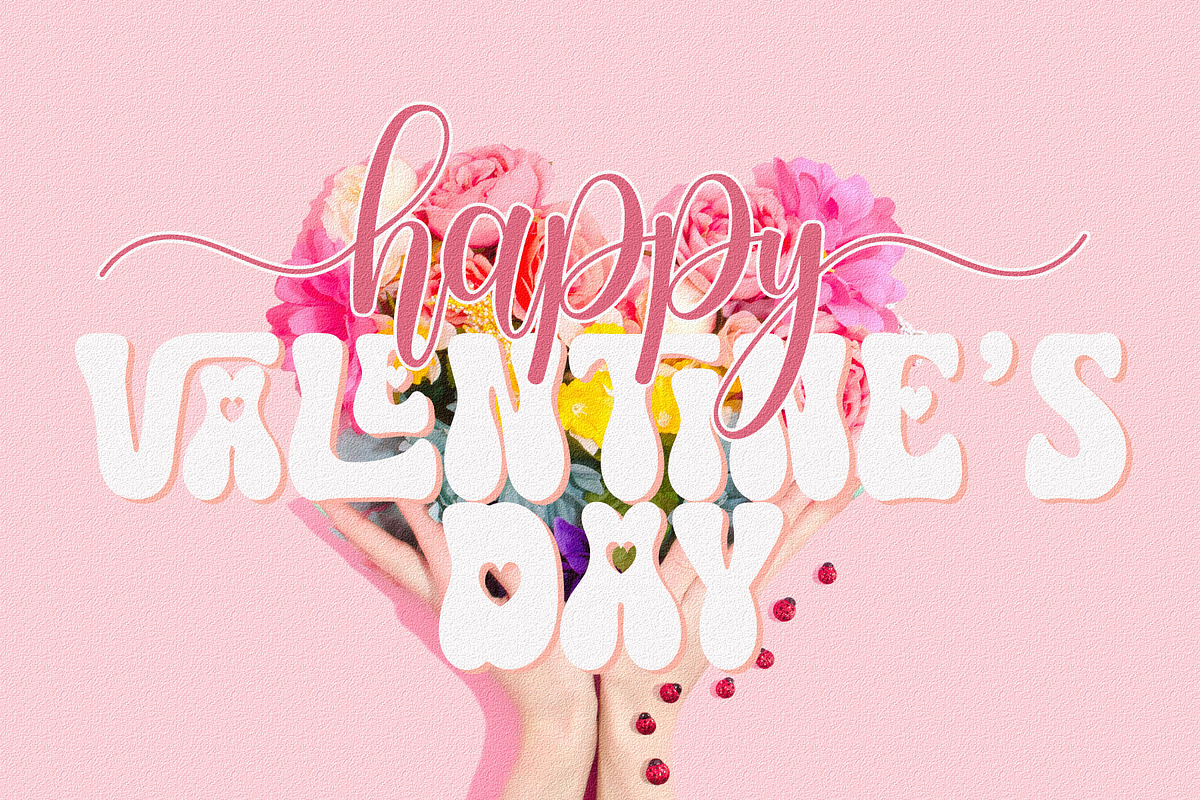 Retro Heart You - Love Heart Font, a Font by Airotype (Photo 3 of 13)