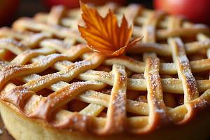 Delicious golden brown lattice top, a Food & Drink Photo by Artonix