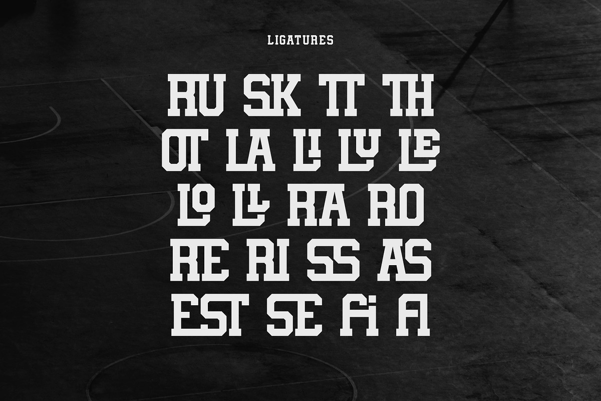 Brusko - Basketball Font, a Serif Font by Flawless And Co (Photo 9 of 10)