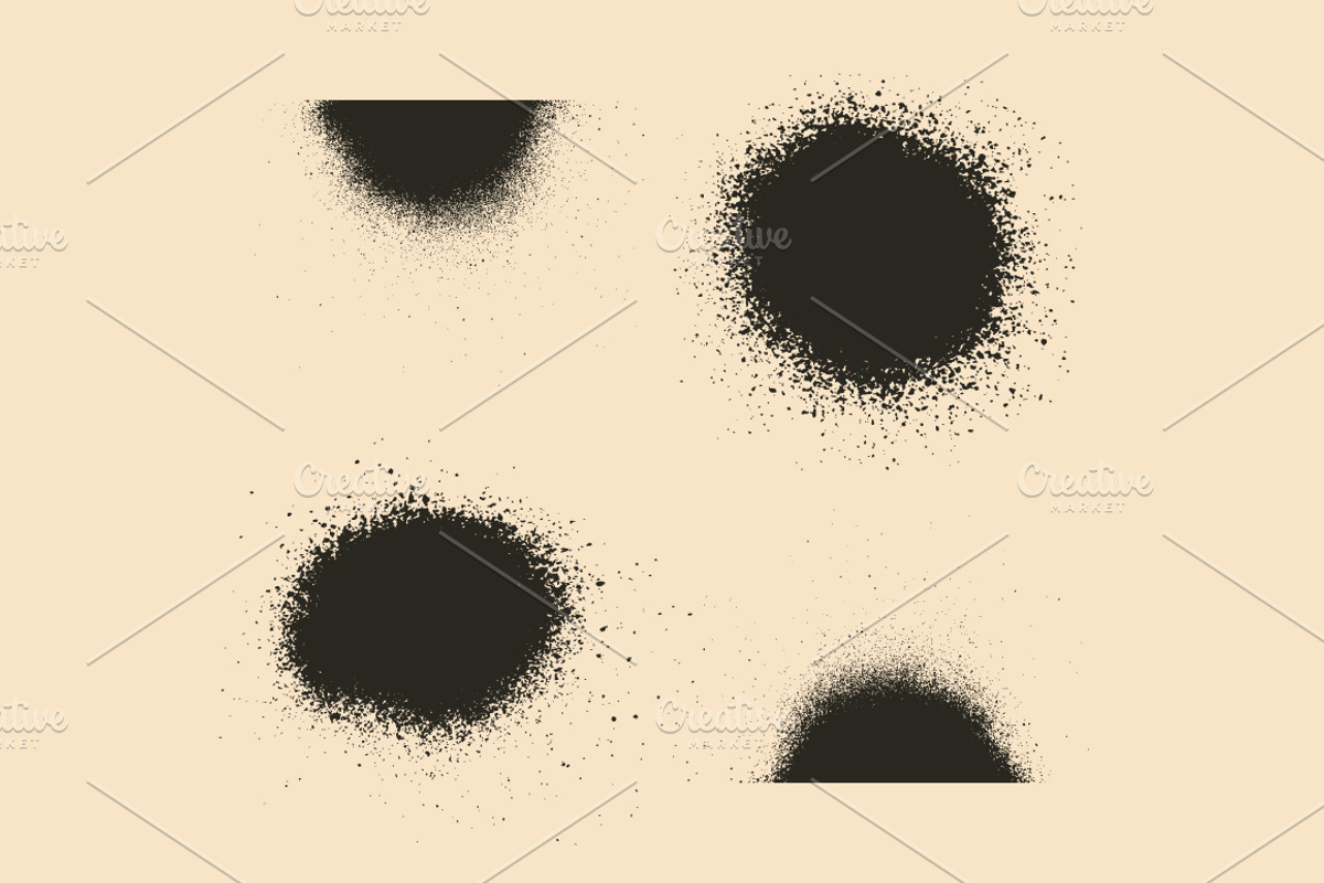 Vector set of splash textures., a Texture Graphic by PoPaShop