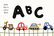 Road Alphabet Vector Set, an Object Graphic by The Journey Atelier (Thumbnail 6 of 11)
