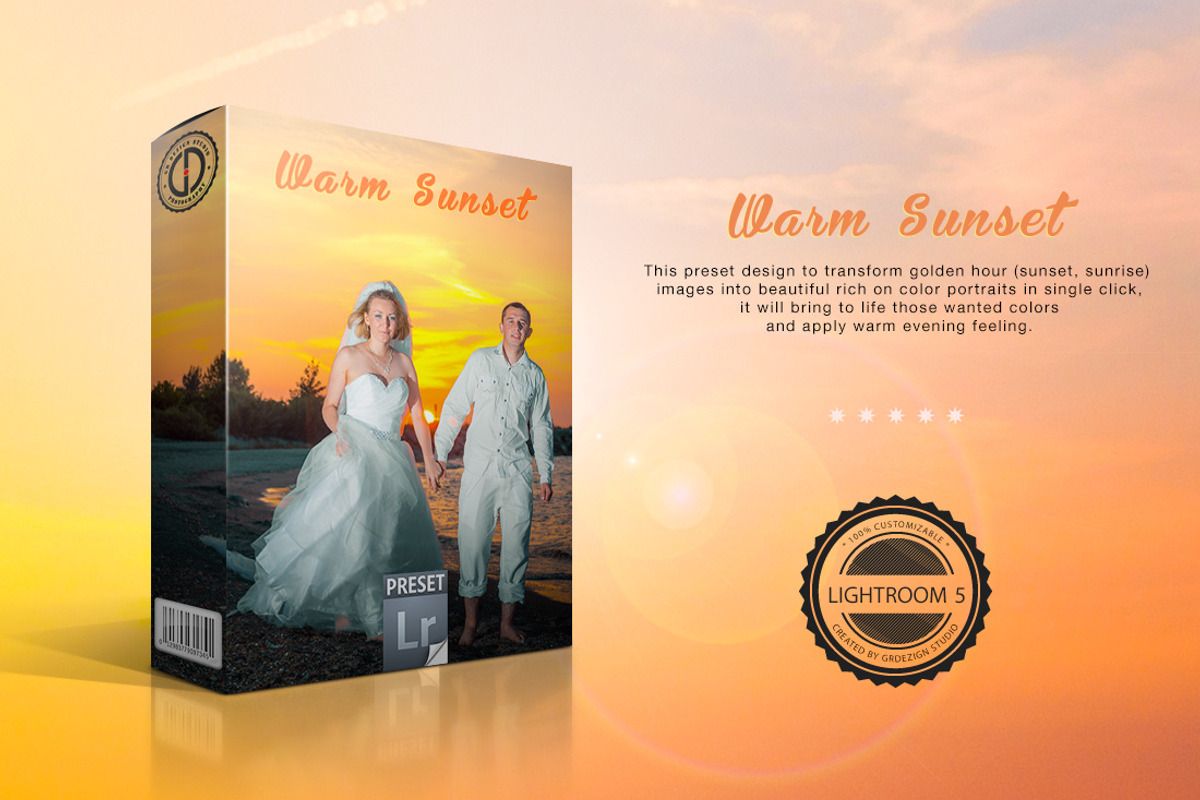 Warm Sunset Lightroom Preset, a Plug-in Add-On by Athlos ArtLab (Photo 1 of 2)