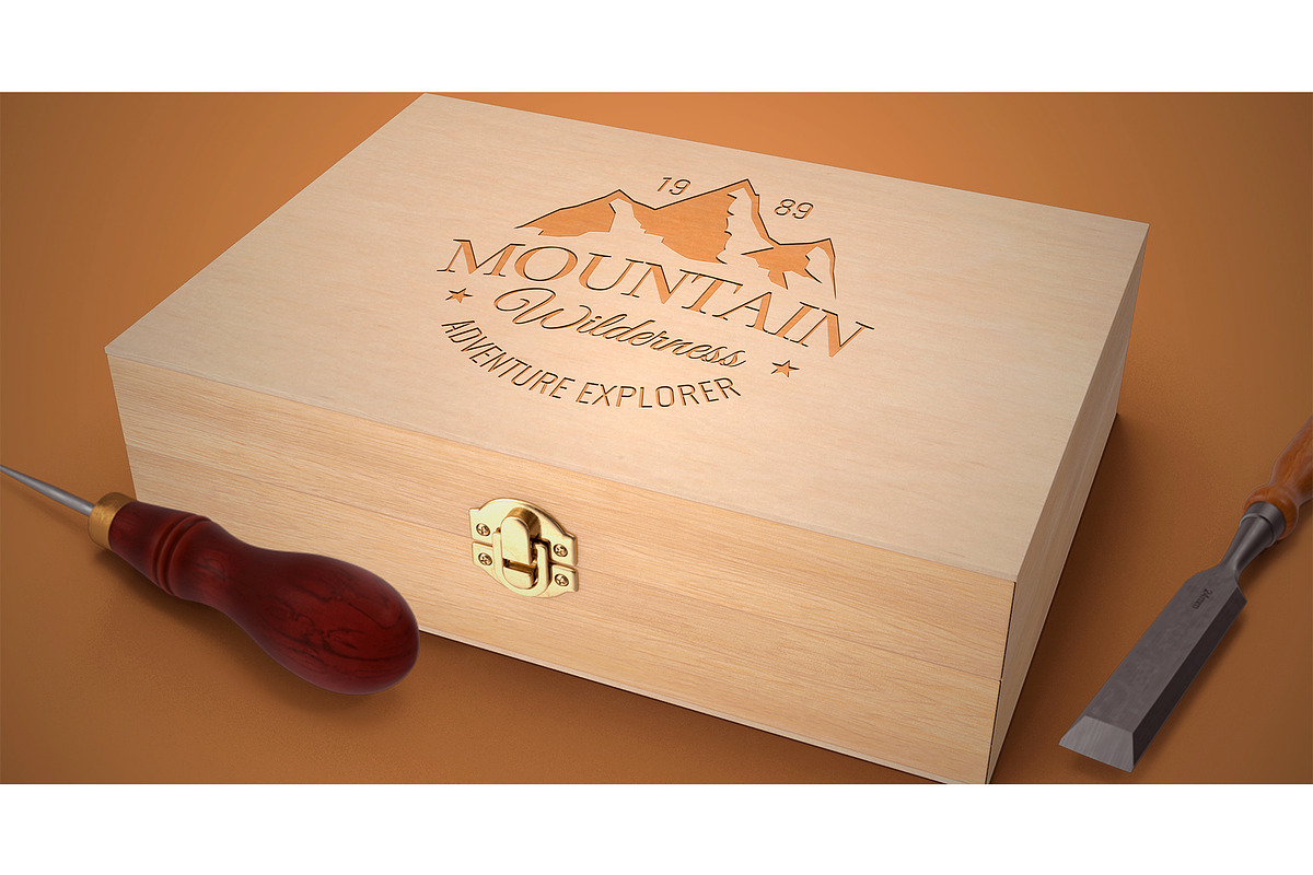 Wood Box Mockup, a Mockup by rogeriomarcos (Photo 2 of 3)