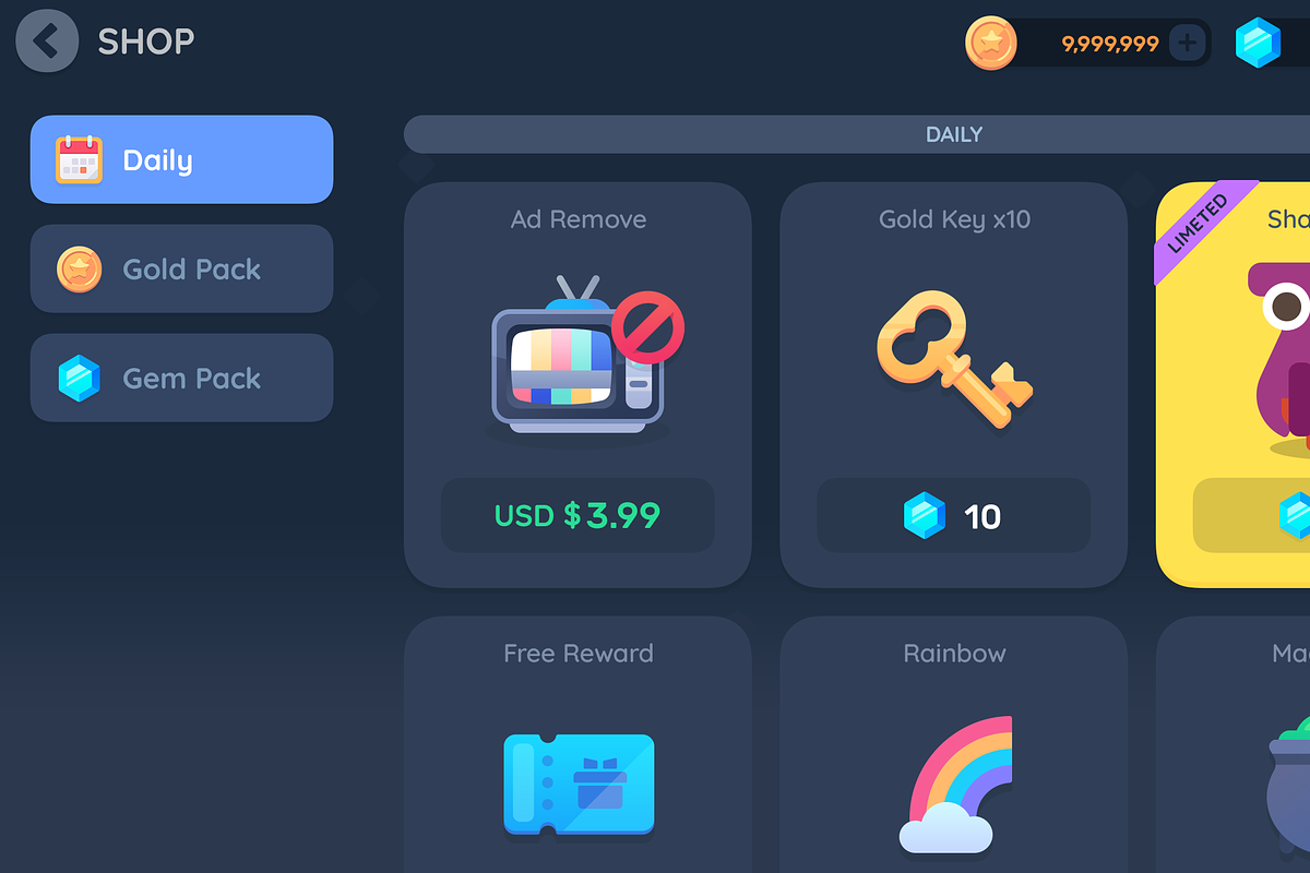 GUI Pro - Simple Casual, an UI Kit Template by LAYERLAB (Photo 86 of 108)
