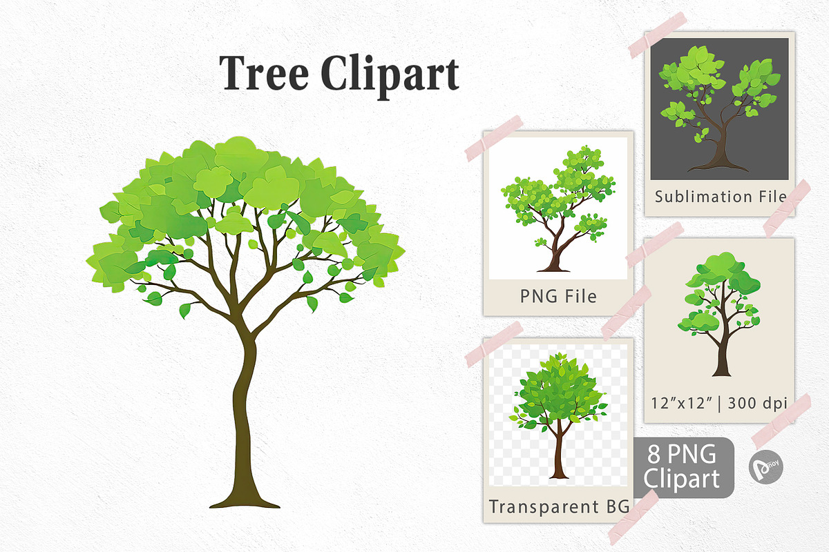 Tree Clipart, a Graphic by Artnoy (Photo 1 of 5)