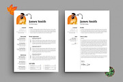 Creative Resume Template Cover Leter, a Resume Template by PixelStudio (Thumbnail 1 of 6)