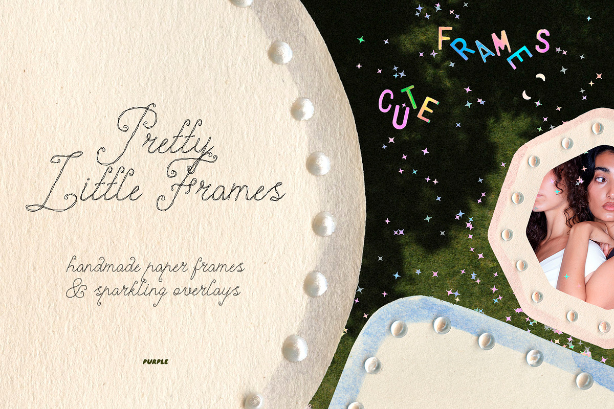 Handmade Paper Frames & Overlays, an Object Graphic by Purple (Photo 3 of 11)