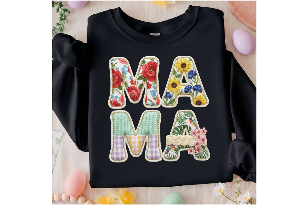 Crochet Yarn Mama Png Floral Mama Pn, an Illustration by Designking (Photo 5 of 6)