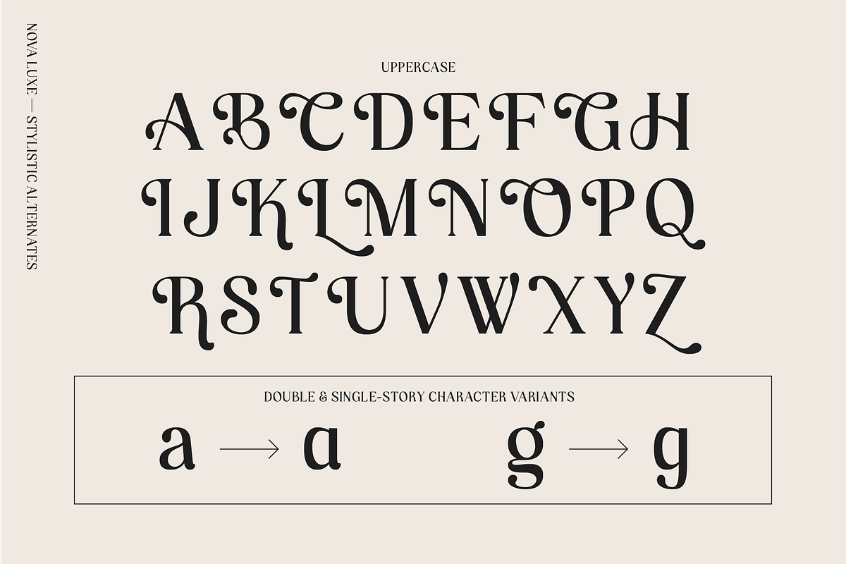 Nova Luxe, a Serif Font by Abigail Dewhirst (Photo 4 of 10)