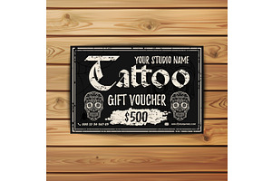 Vintage Tattoo gift voucher