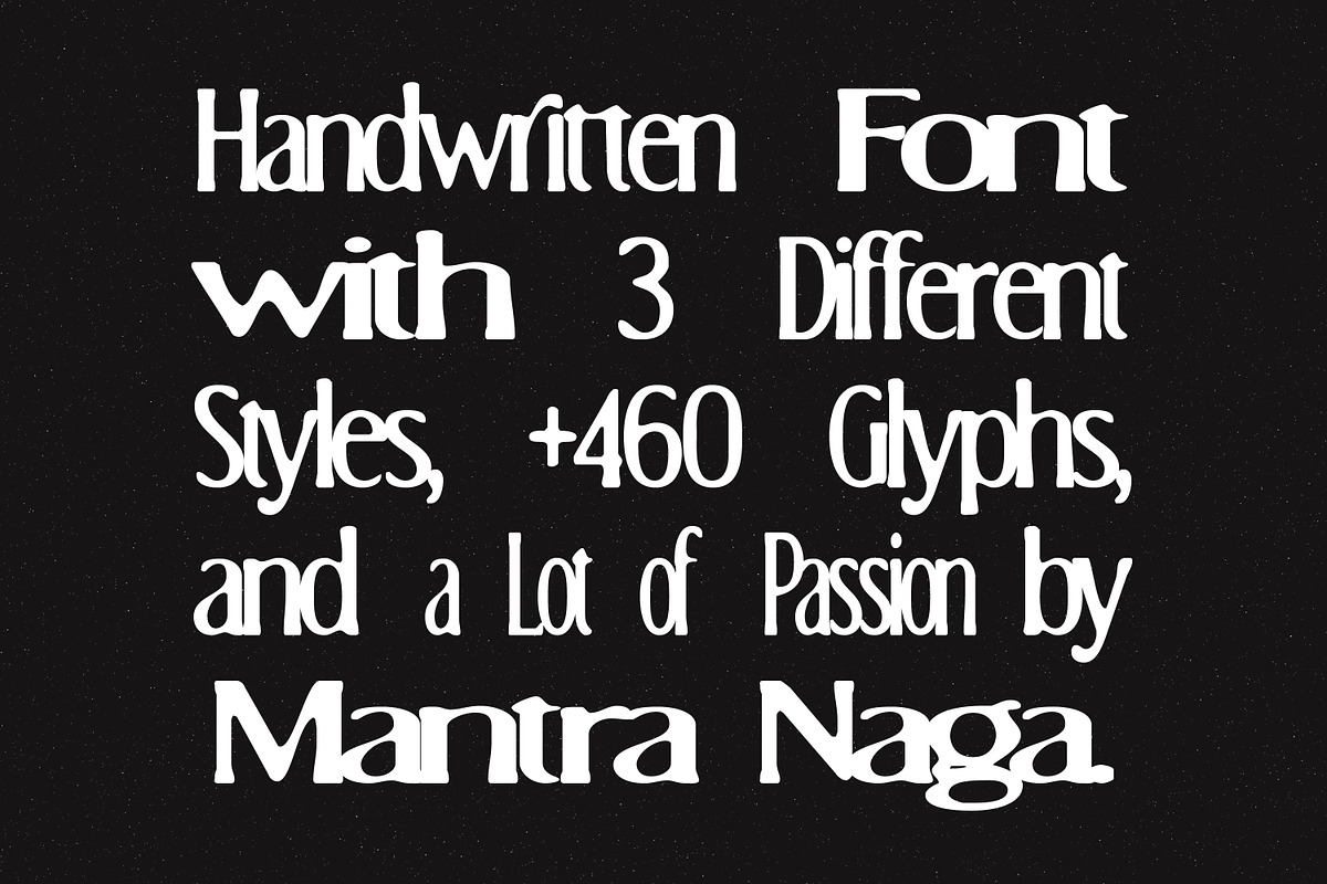 MN Caviere - Blurred Serif Typeface, a Handwritten Font by Mantra Naga (Photo 2 of 15)
