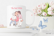 Mother's Day Hand Drawn Clipart PNG, a Decorative Illustration by InstaDesignPro (Thumbnail 11 of 11)