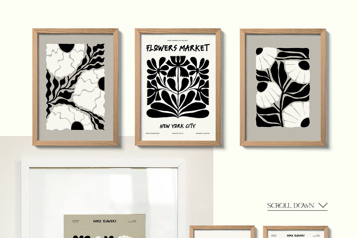 Dark Flowers | Wall Art Creator, an Object Graphic by Leleka.Store (Photo 7 of 15)