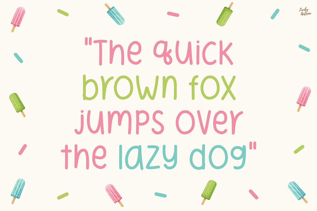 Sundae Pop | Handwriting font, a Handwritten Font by LivelyAutumn11.11 (Photo 4 of 5)
