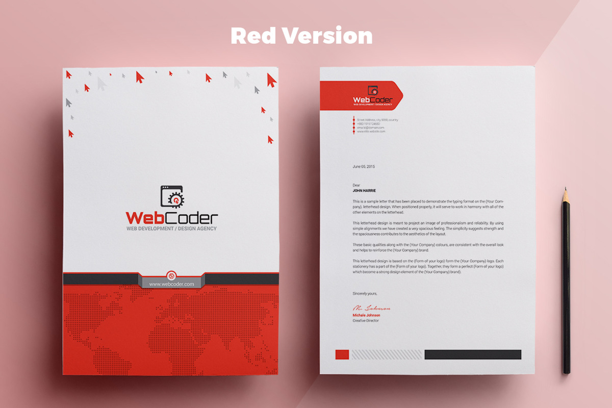 Letterhead Template, a Stationery Template by ContestDesign (Photo 6 of 6)