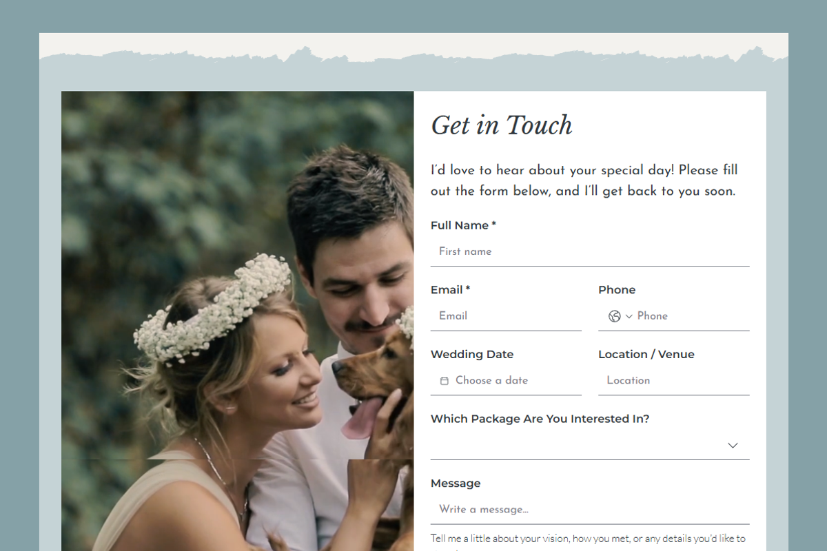 Wedding Photographer - Wix Studio, a Wix Template by Kitteeh (Photo 5 of 8)