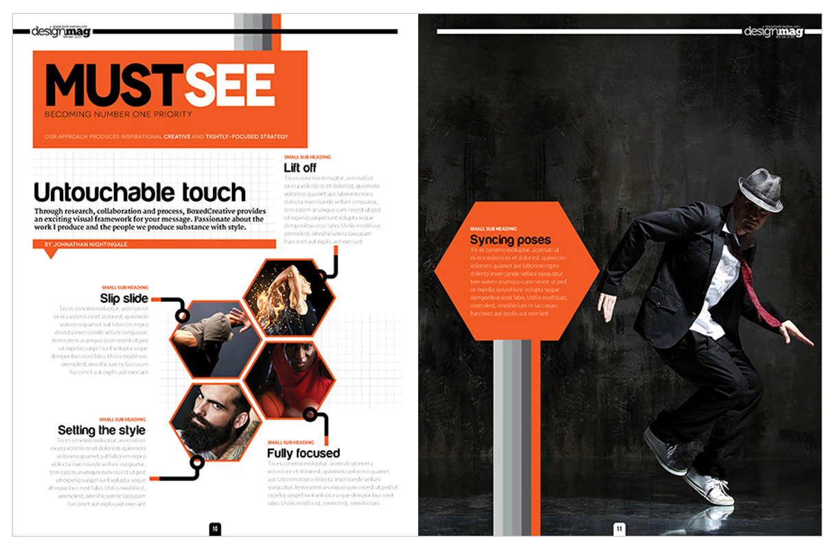 Magazine Template InDesign 06, a Magazine Template by Love Graphic Design (Photo 15 of 29)