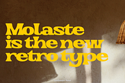 Molaste Retro Font, a Font by madeDeduk (Thumbnail 4 of 10)