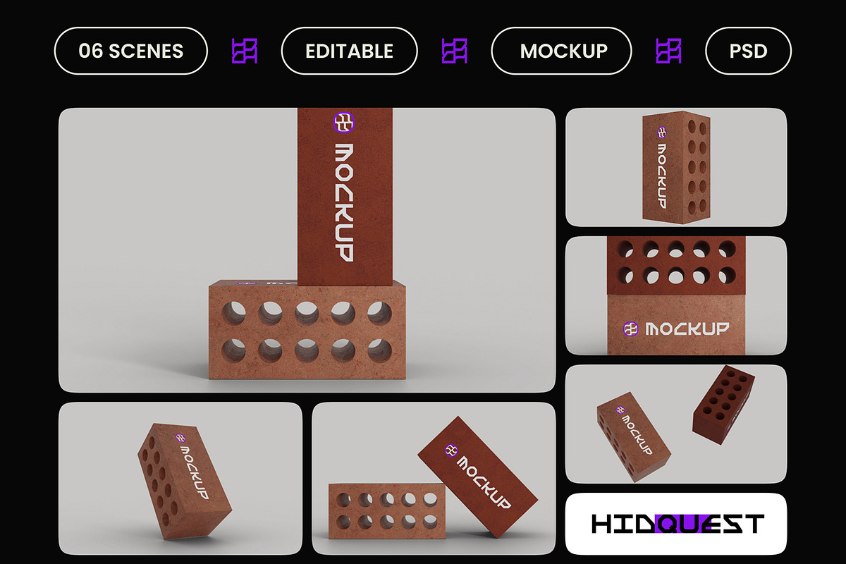 Brick Mockup, a Mockup by hiddemaru (Photo 2 of 4)