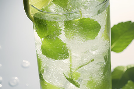 Mojito cocktail with lime and mint in highball glass, a Food & Drink Photo by Natalia Klenova's Shop