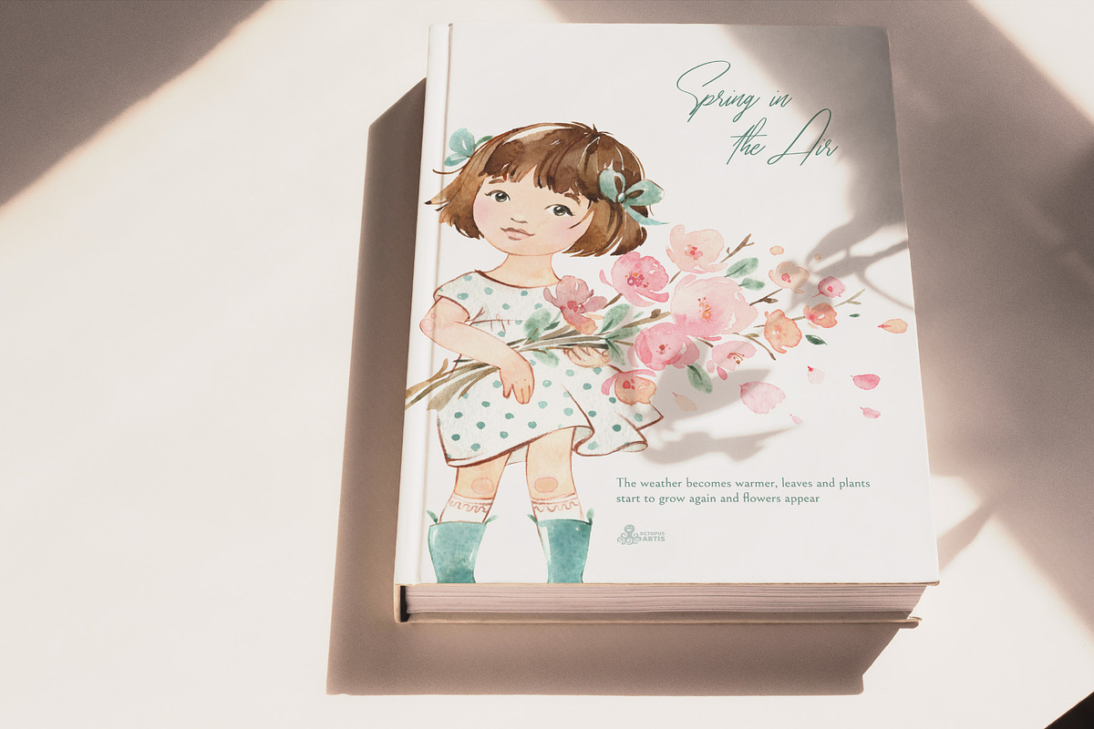 Little Spring. Cute Watercolor Set, an Illustration by OctopusArtis (Photo 3 of 10)