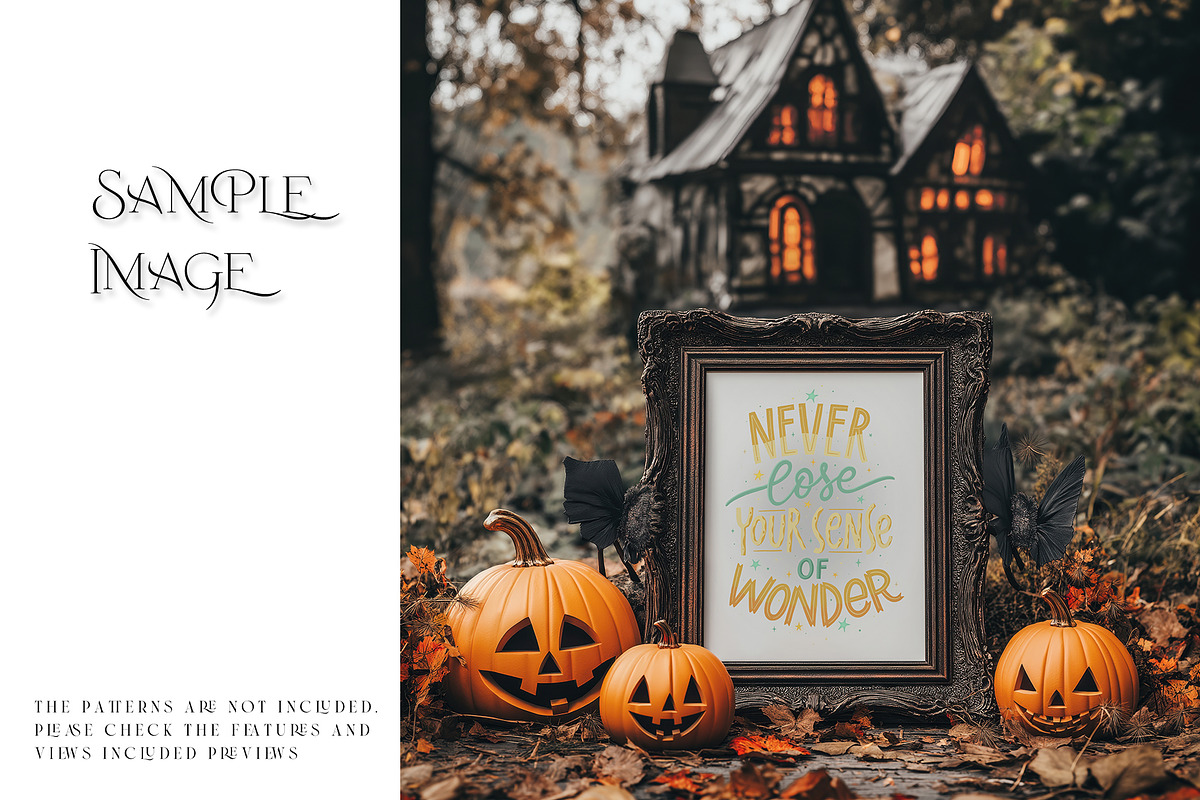 Halloween Spooky Frames Collection 2, a Household Mockup by mock-ups (Photo 17 of 23)