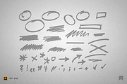 Hand drawn marks, an Object Graphic by Basari Design (Thumbnail 2 of 4)