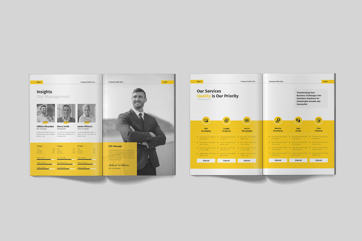 Company Profile | Brochure Template, a Brochure Template by Spark_Creative
