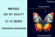 Quilted Butterflies Clipart Bundle, an Illustration by SinaCreation (Thumbnail 4 of 5)