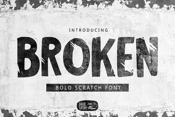 Broken Font preview 5
