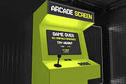 Arcade Screen Mockup, a Wearable Device Mockup by Unerispace (Thumbnail 2 of 5)