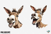 Funny Happy Donkey Face, an Illustration by Gemstone (Thumbnail 2 of 4)