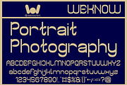 Portrait Photography font, a Sans Serif Font by weknow (Thumbnail 1 of 8)