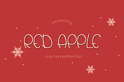 PGR Red Apple - Handwritten Font, a Handwritten Font by Pikgura (Thumbnail 1 of 6)