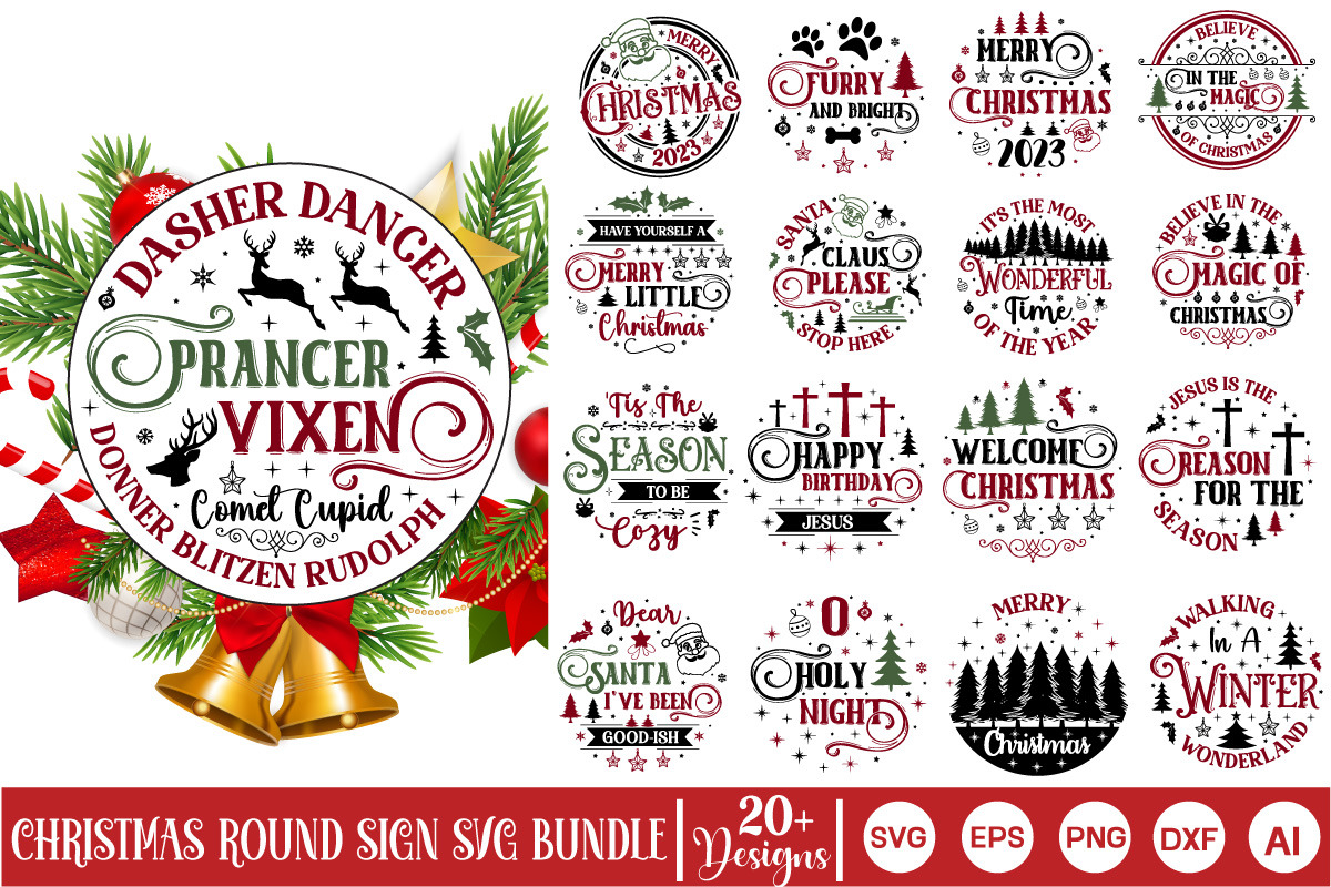Mega Christmas Farmhouse Bundle, an Object Graphic by GraphicPicker (Photo 11 of 13)