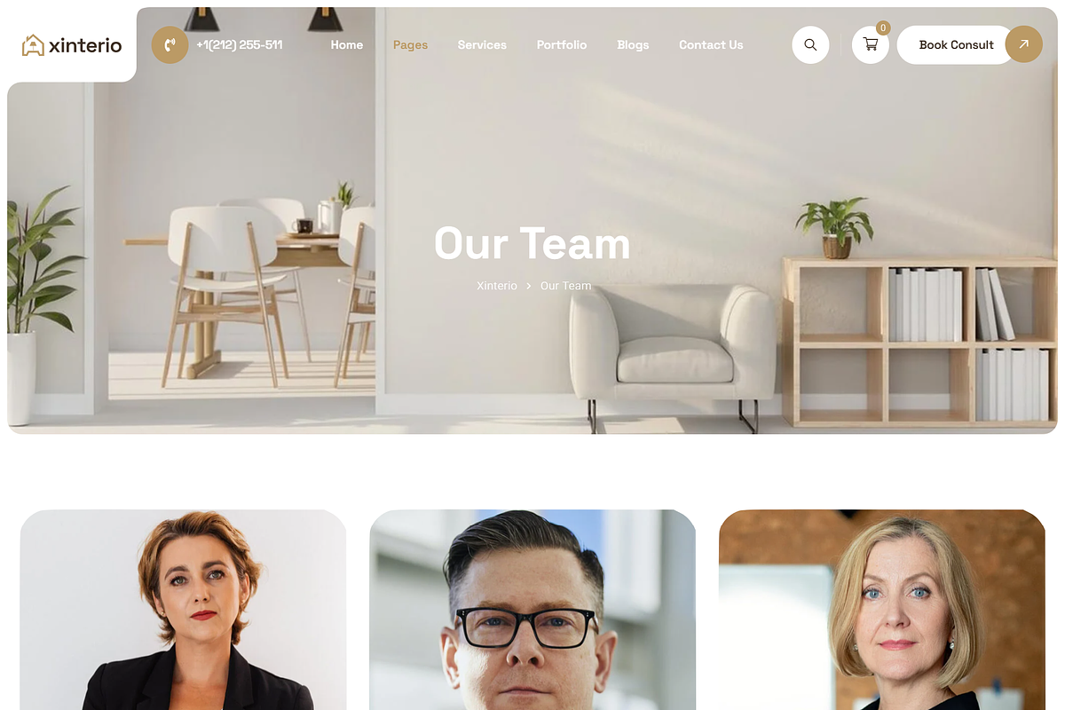 Interior Design WordPress Theme + RT, a WordPress Template by Design Spade (Photo 6 of 11)