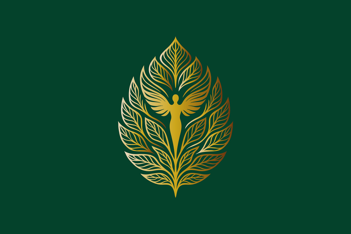 Elegant Golden Angel Wing Logo, a Branding & Logo Template by Signatoro (Photo 3 of 3)