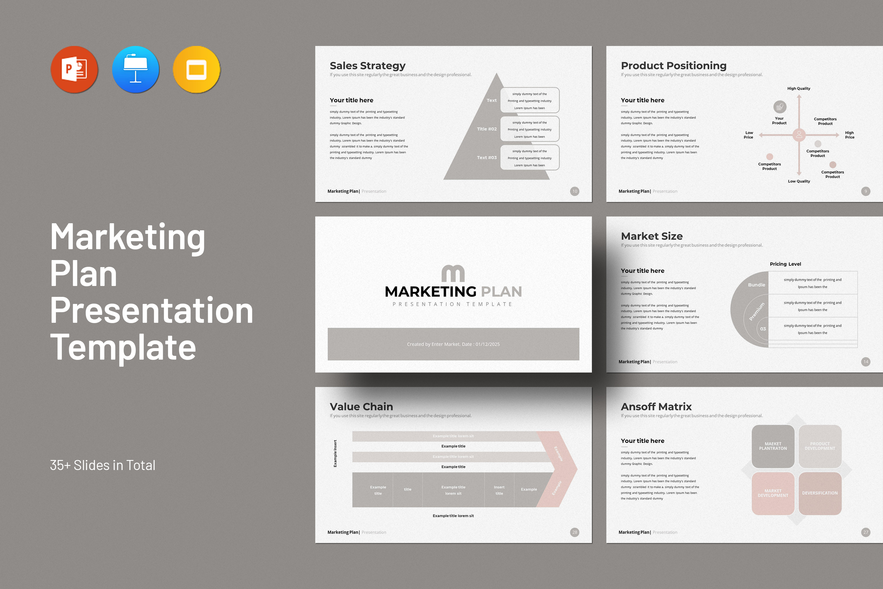 Marketing Plan Presentation Template, a Presentation Template by ...