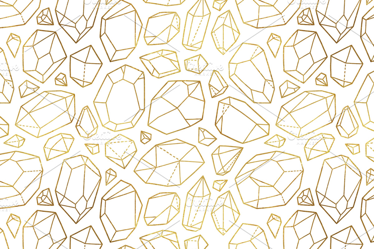 Gold Geometric Patterns, a Pattern Graphic by PenguinHouse (Photo 5 of 10)