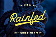 Rainfed, a Script Font by Larin Type Co. (Thumbnail 1 of 9)
