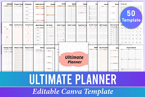 Ultimate Planner For Canva Kdp