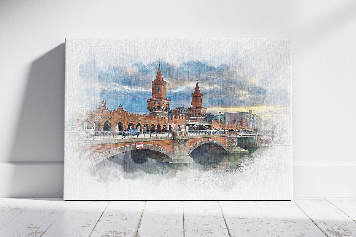 Canvas Watercolor Paint Art Effect, an Action Add-On by MRI STUDIO (Photo 7 of 16)