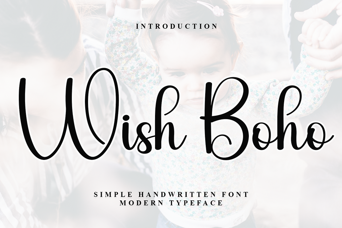 Wish Boho, a Handwritten Font by InermediaSTUDIO (Photo 1 of 8)