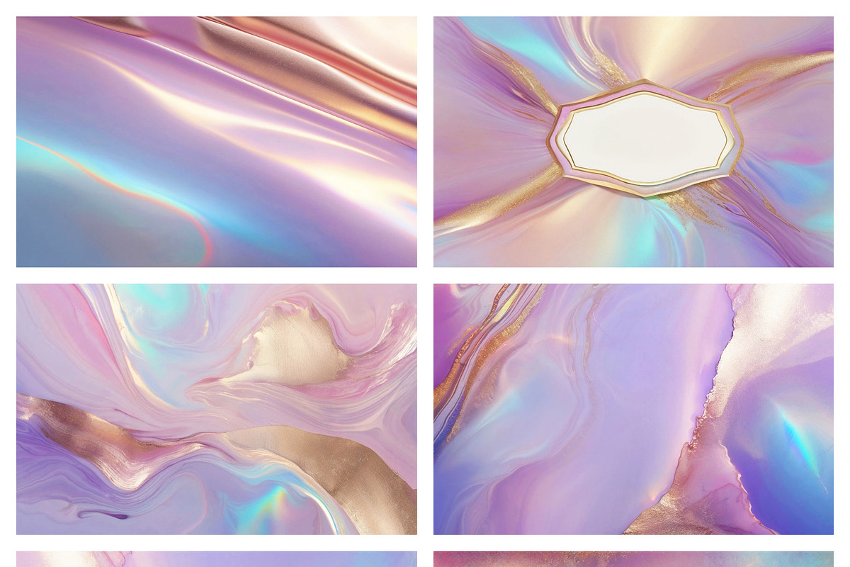 Holographic Gold Textures, a Texture Graphic by by creative paper (Photo 6 of 8)