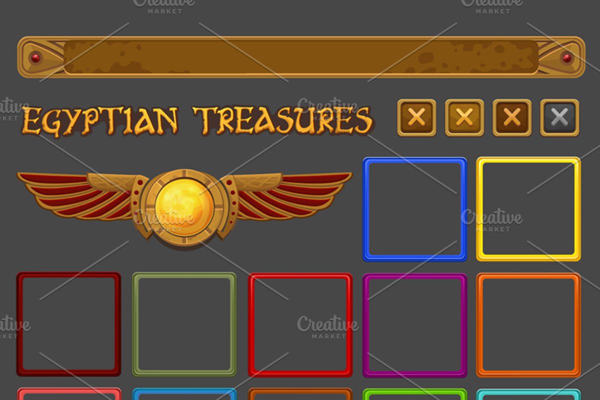 Egyptian treasures slots game, an Illustration by Saranai Store (Photo 3 of 11)