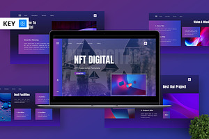 NFT Digital - NFT Keynote, a Presentation Template by Deepslide Studio
