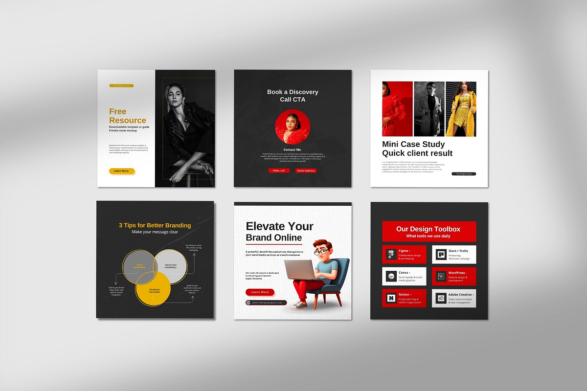 Creative Agency Instagram Post Pack preview 8