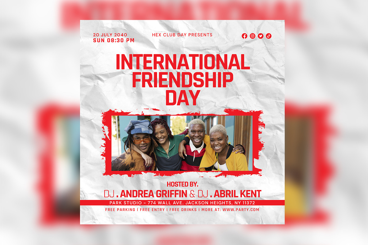 International Friendship Day!, a Flyer Template by FlyeredTemplate (Photo 2 of 4)